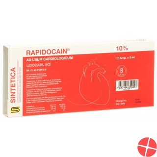Rapidocain Cardio 10% 500mg/5ml 10 Ampullen 5ml
