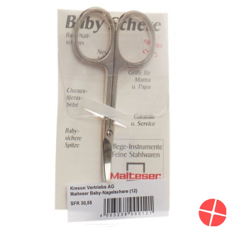 Maltese baby nail scissors diagonal 7.5cm No. 12