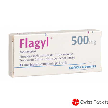 Flagyl Trichopak Filmtabletten 500mg 4 Stück buy online