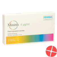 Minirin 4 mcg 10 ampoules solution