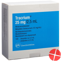 Tracrium Injektionslösung 25mg/2.5ml 100 Ampullen 2.5ml