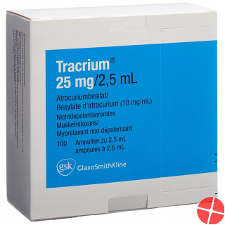 Tracrium Injektionslösung 25mg/2.5ml 100 Ampullen 2.5ml