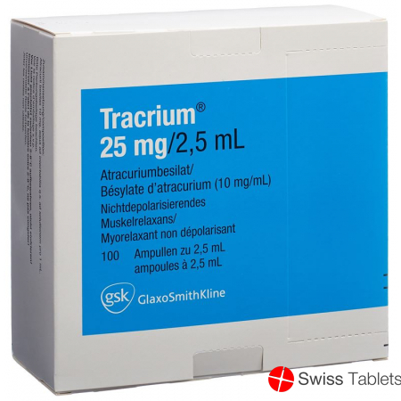 Tracrium Injektionslösung 25mg/2.5ml 100 Ampullen 2.5ml buy online