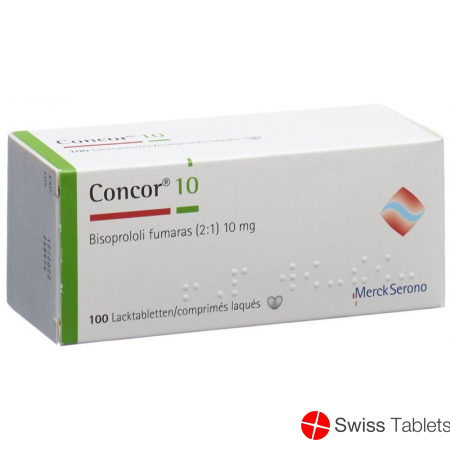 Concor Lacktabletten 10mg 100 Stück buy online