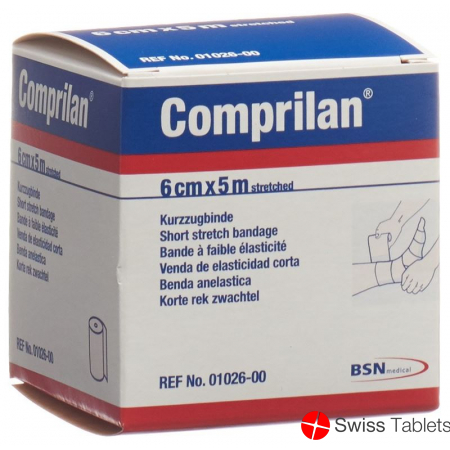 Comprilan Kompressionsbinde Kurzem Zug 5mx6cm buy online