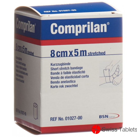 Comprilan Kompressionsbinde Kurzem Zug 5mx8cm buy online