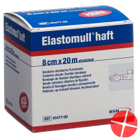 Elastomull adhesive gauze bandage white 20mx8cm roll