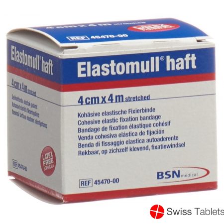 Elastomull Haft Gazebinde Weiss 4mx4cm Rolle buy online