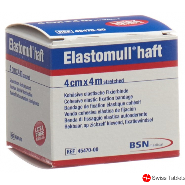 Elastomull Haft Gazebinde Weiss 4mx4cm Rolle buy online