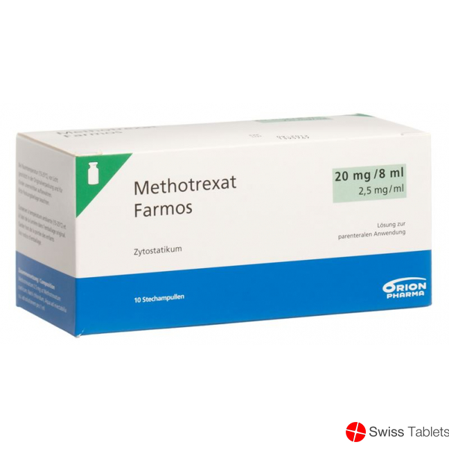 Methotrexat Farmos 20mg/8ml 10 Durchstechflaschen 8ml buy online