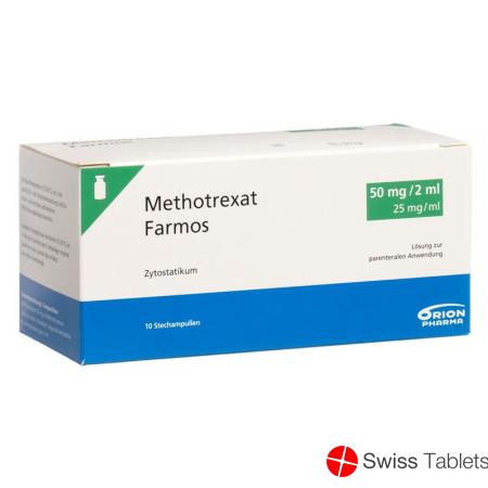 Methotrexat Farmos 50mg/2ml 10 Durchstechflaschen 2ml buy online