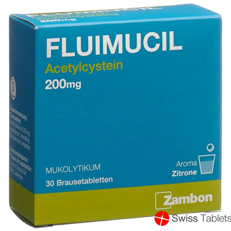 Fluimucil Brausetabletten 200mg Erwachsene Citron 30 Stück buy online