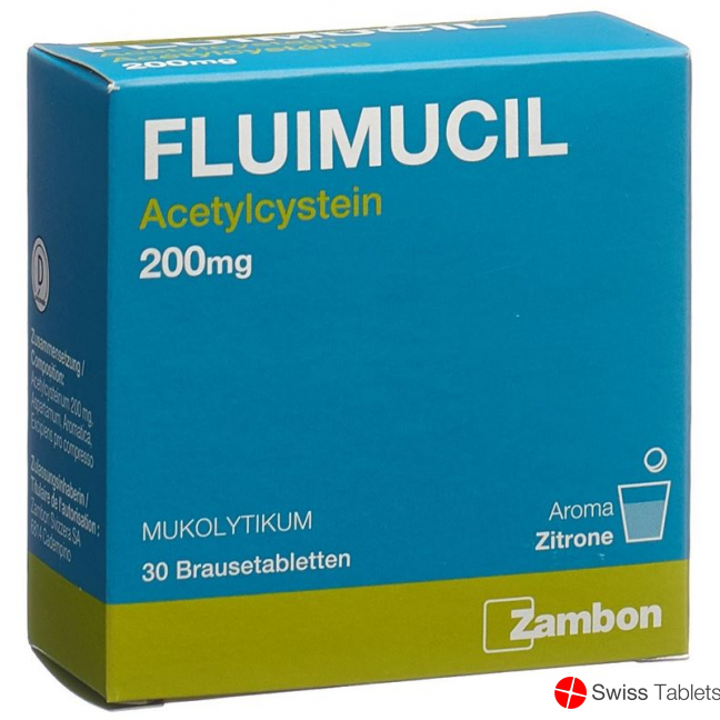 Fluimucil Brausetabletten 200mg Erwachsene Citron 30 Stück buy online
