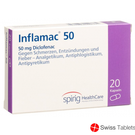 Inflamac 50 Kapseln 50mg 20 Stück buy online