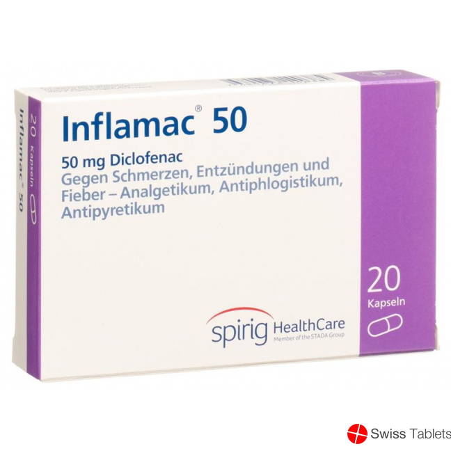 Inflamac 50 Kapseln 50mg 20 Stück buy online