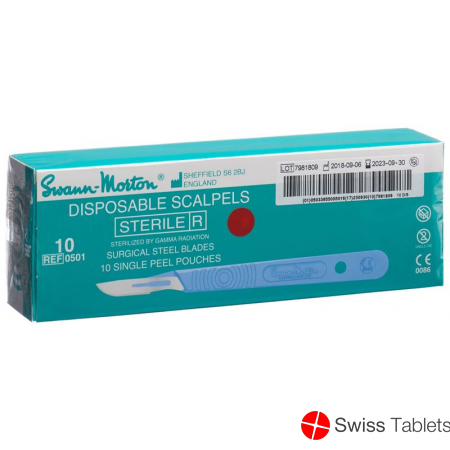 Swann Morton Skalpell 1x Steril No 10 10 Stück buy online