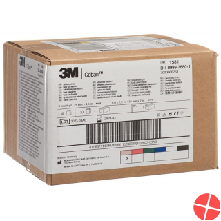 3M Coban Elastische Binde Hautfarbig 2.6cmx4.57m 30 Stück 3M Coban Elastische Binde Hautfarbig 2.6cmx4.57m 30 Stück