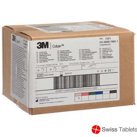 3M Coban Elastische Binde Hautfarbig 2.6cmx4.57m 30 Stück buy online 3M Coban Elastische Binde Hautfarbig 2.6cmx4.57m 30 Stück buy online
