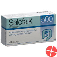 Salofalk Zäpfchen 500mg 20 Stück