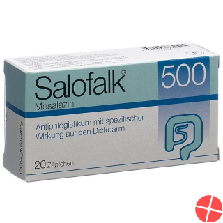 Salofalk Zäpfchen 500mg 20 Stück