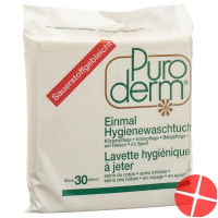 Puroderm Einmal Hygienewaschtücher 30 Stück Puroderm Einmal Hygienewaschtücher 30 Stück