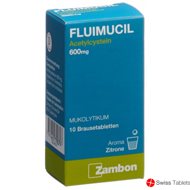 Fluimucil 600mg 10 Brausetabletten buy online