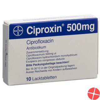Ciproxin 500 Lacktabletten 500mg 10 Stück