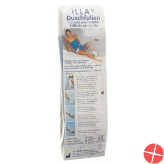 Illa Dusch Schutzfolie 80x40cm Fuss Knie Beutel 5 Stück