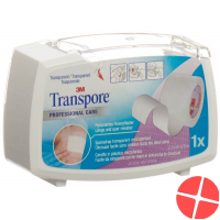 3M Transpore Fixierpflaster 25mm x 5m transparent