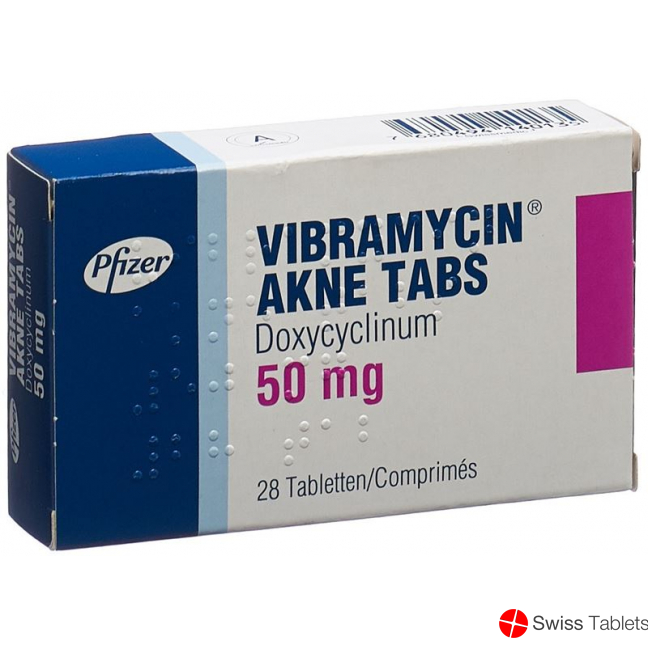 Vibramycin Akne 50mg 28 Tabletten buy online