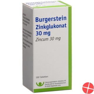 BURGERSTEIN Zinkglukonat Tabl 30 mg