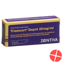 Triamcort Depot 20 mg 1 ml crystal suspension ampoules