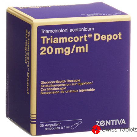 Triamcort Depot Kristallsuspension 20mg 25 Ampullen 1ml buy online