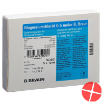 Magnesium Chlorid Braun Infusionslösung 5 Ampullen 10ml Magnesium Chlorid Braun Infusionslösung 5 Ampullen 10ml
