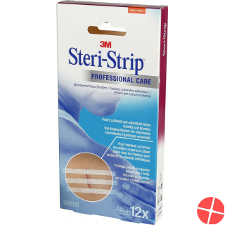 3M Steri Strip 6x100mm Weiss Verstärkt 10x 12 Stück