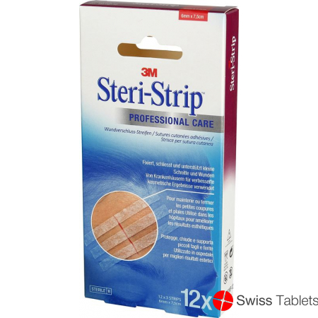 3M Steri Strip Blendtone 6x75mm Natur 12x 3 Stück buy online