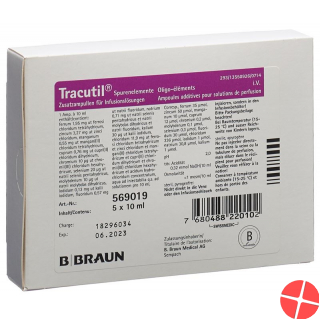 Tracutil Infusionslösung 5 Ampullen 10ml