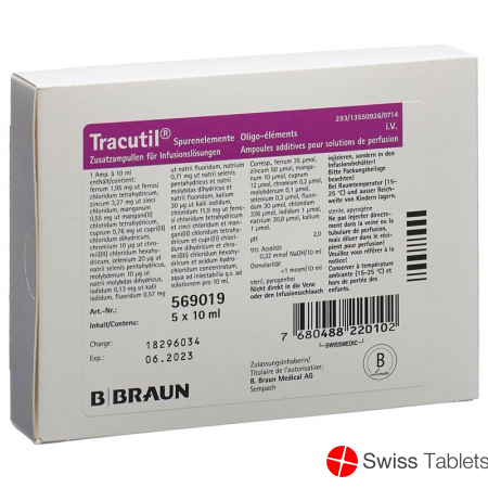 Tracutil Infusionslösung 5 Ampullen 10ml buy online