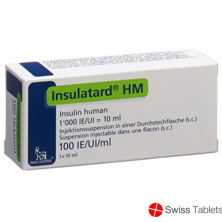 Insulin Insulatard Hm Ampullen 10ml buy online