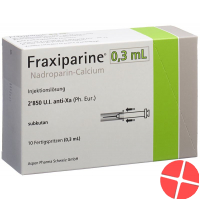 Fraxiparine 0.3ml Injektionslösung 10 Fertigspritzen 0.3ml