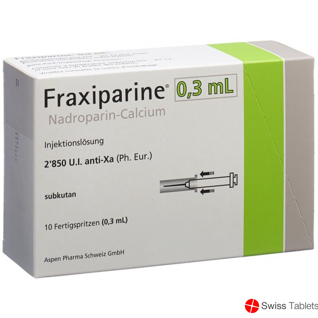 Fraxiparine 0.3ml Injektionslösung 10 Fertigspritzen 0.3ml buy online