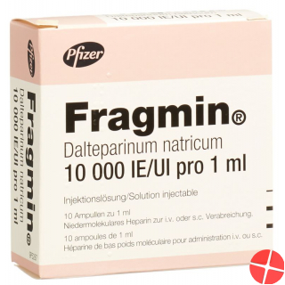 Fragmin Injektionslösung 10000 E/ml 10 Ampullen 1ml
