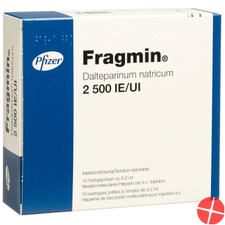 Fragmin Injektionslösung 2500 E/0.2ml 10 Fertigspritzen 0.2ml