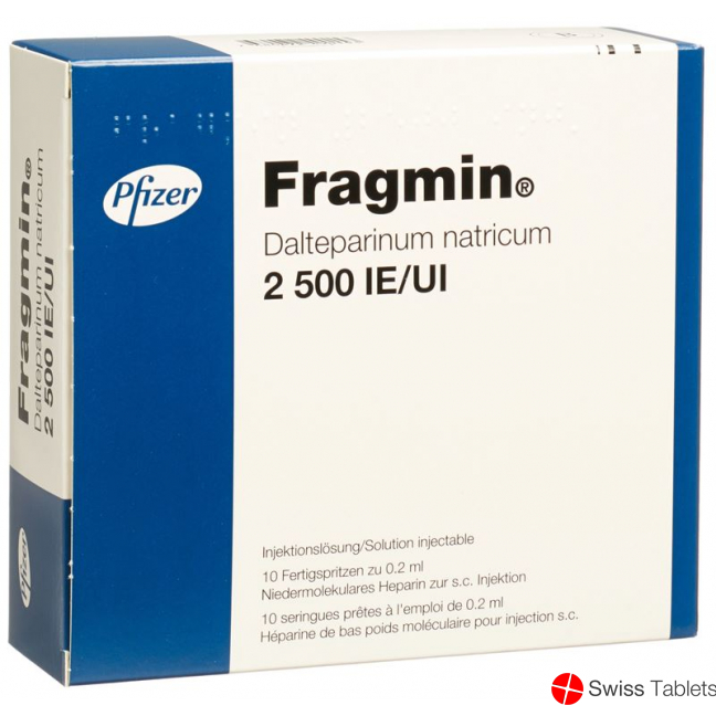 Fragmin Injektionslösung 2500 E/0.2ml 10 Fertigspritzen 0.2ml buy online