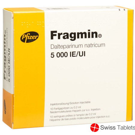 Fragmin Injektionslösung 5000 E/0.2ml 10 Fertigspritzen 0.2ml buy online