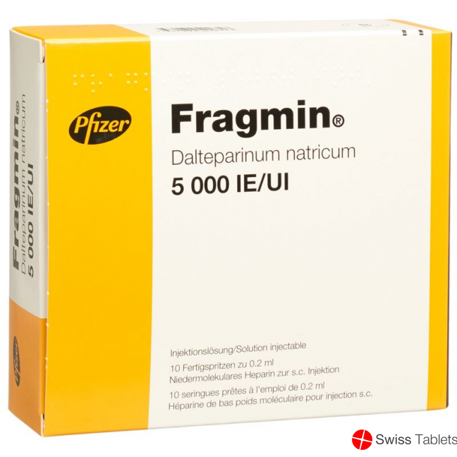 Fragmin Injektionslösung 5000 E/0.2ml 10 Fertigspritzen 0.2ml buy online