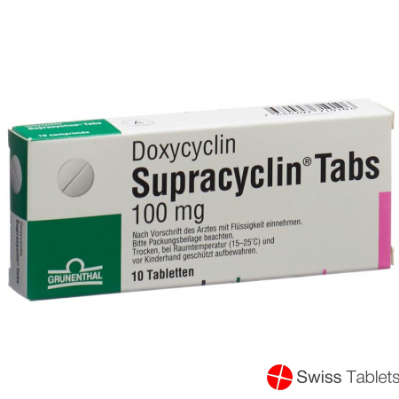Supracyclin Tabs Tabletten 100mg 10 Stück buy online