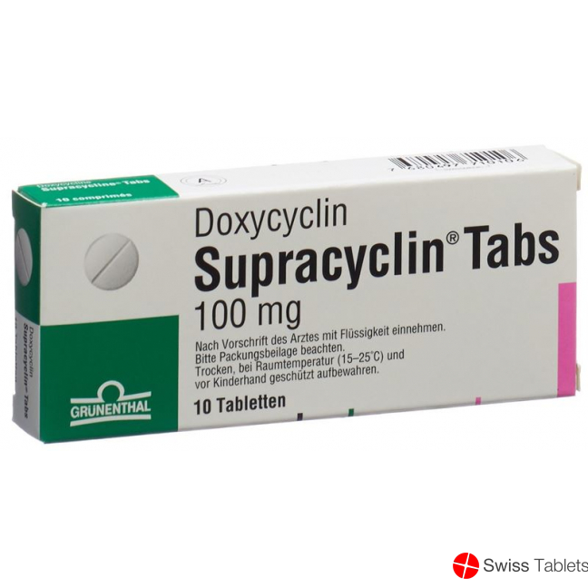 Supracyclin Tabs Tabletten 100mg 10 Stück buy online