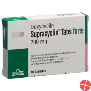 Supracyclin Tabs For Tabletten 200mg 10 Stück