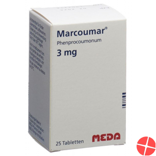 Marcoumar Tabletten 3mg 25 Stück Marcoumar Tabletten 3mg 25 Stück